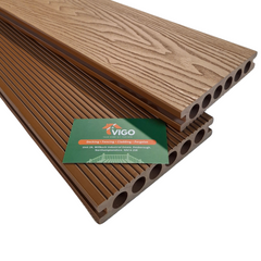 3 m 140 × 25 mm Hollow‑Core WPC Composite Decking Board – 3D Wood‑Grain (Single‑Sided)