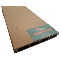 1.76 m 156 × 22.5 mm 3D-Embossed Composite Fence Board – Deep Wood-Grain Finish