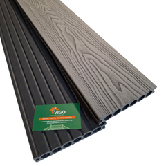 3 m 140 × 25 mm Hollow‑Core WPC Composite Decking Board – 3D Wood‑Grain (Single‑Sided)