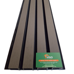 3 m 219 × 26 mm Solid WPC Composite Wall‑Cladding Board – Slatted Profile