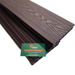 3 m 140 × 25 mm Hollow‑Core WPC Composite Decking Board – 3D Wood‑Grain (Single‑Sided)