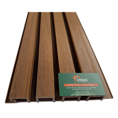 3 m 219 × 26 mm Solid WPC Composite Wall‑Cladding Board – Slatted Profile