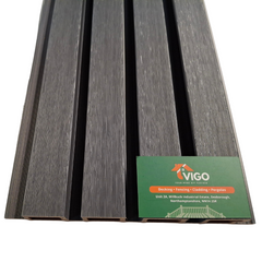 3 m 219 × 26 mm Solid WPC Composite Wall‑Cladding Board – Slatted Profile