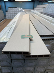 1.76 m 150 × 22.5 mm 3D-Embossed Composite Fence Board – Deep Wood-Grain Finish