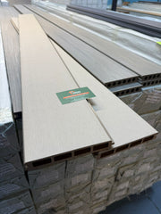 1.76 m 150 × 22.5 mm 3D-Embossed Composite Fence Board – Deep Wood-Grain Finish