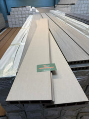 1.76 m 150 × 22.5 mm 3D-Embossed Composite Fence Board – Deep Wood-Grain Finish