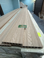 3 m 140 × 25 mm Hollow‑Core WPC Composite Decking Board – 3D Wood‑Grain (Single‑Sided)