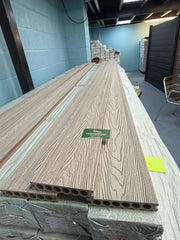 3 m 140 × 25 mm Hollow‑Core WPC Composite Decking Board – 3D Wood‑Grain (Single‑Sided)