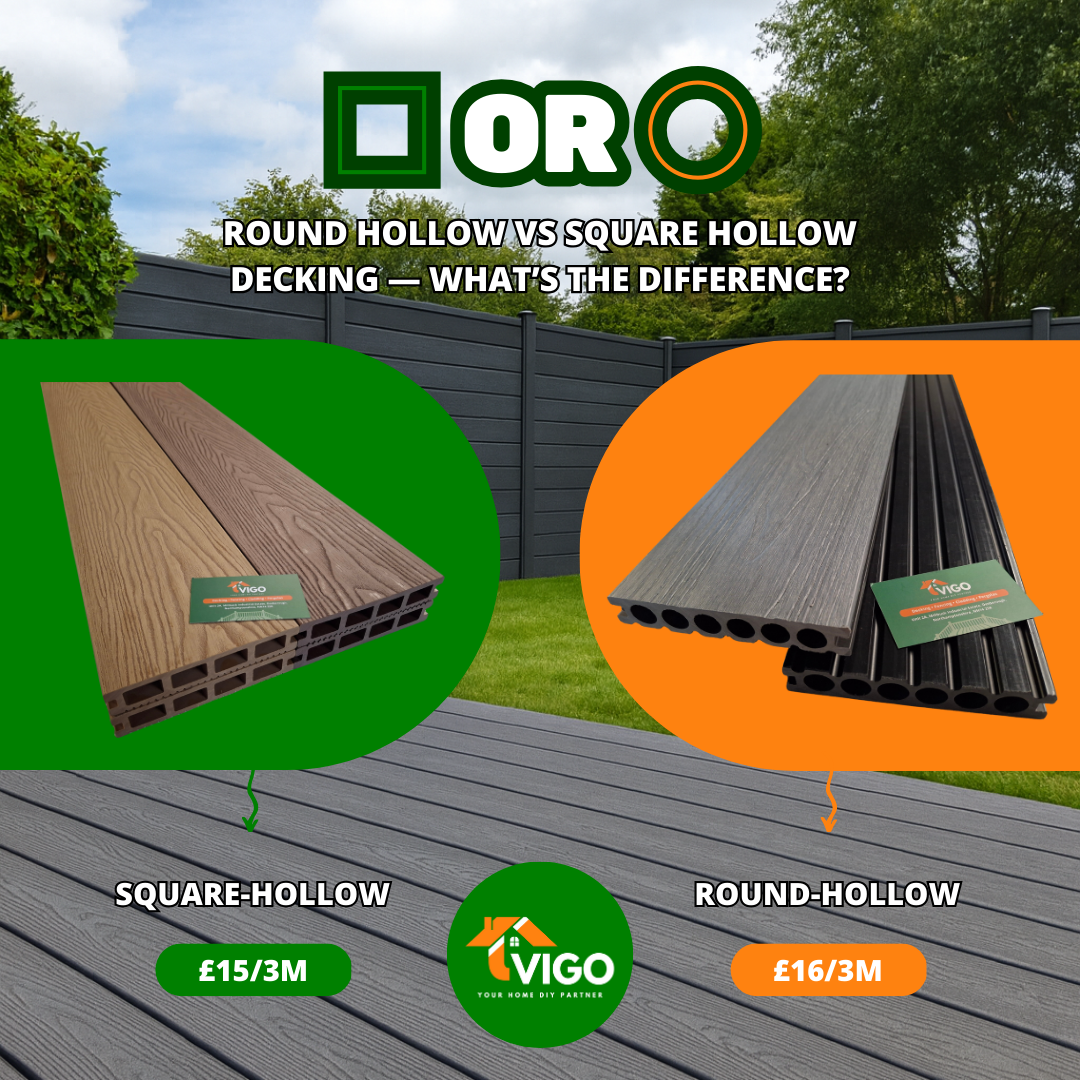 Square vs Round Hollow Composite Decking: Which is Best for UK Gardens?
