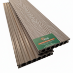 3D WPC Composite Decking Boards B – Off White (140mm x 25mm x 3m)