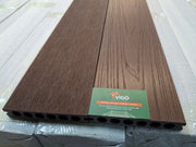 WPC Composite Decking Boards – Coffee | Gen 2B | Double-Sided | 138mm x 23mm x 3m | Vigo Home