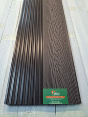 WPC Composite Decking Boards – Dark Coffee 3D | B Series | 140mm x 25mm x 3m | Vigo Home