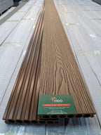 3D WPC Composite Decking Boards B – Teak (140mm x 25mm x 3m)