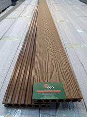 WPC Composite Decking Boards – Teak 3D | B Series | 140mm x 25mm x 3m | Vigo Home