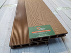 3D WPC Composite Decking Boards – Teak | Square Hollow (140mm x 25mm x 3m)