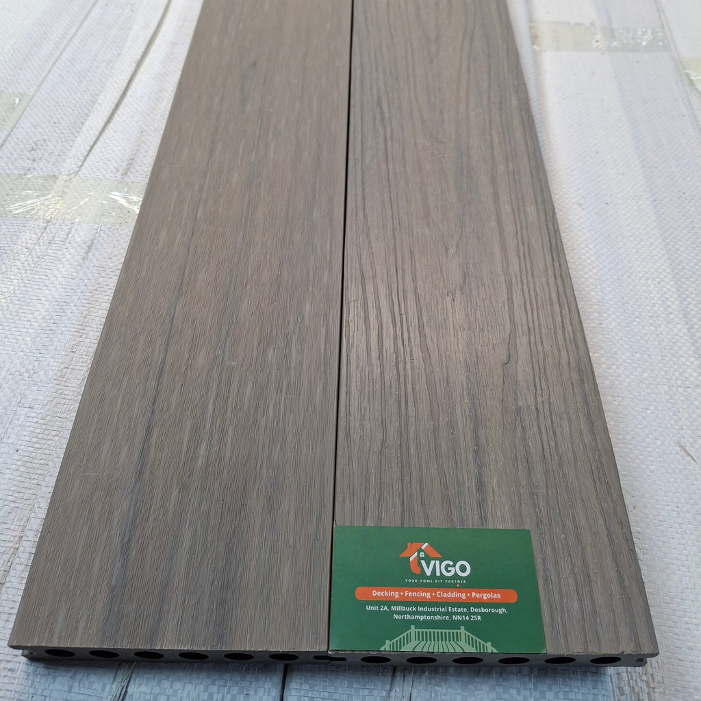 WPC Composite Decking Boards – Ancient Wood | Double-Sided Gen 2 (138mm x 23mm x 3m)