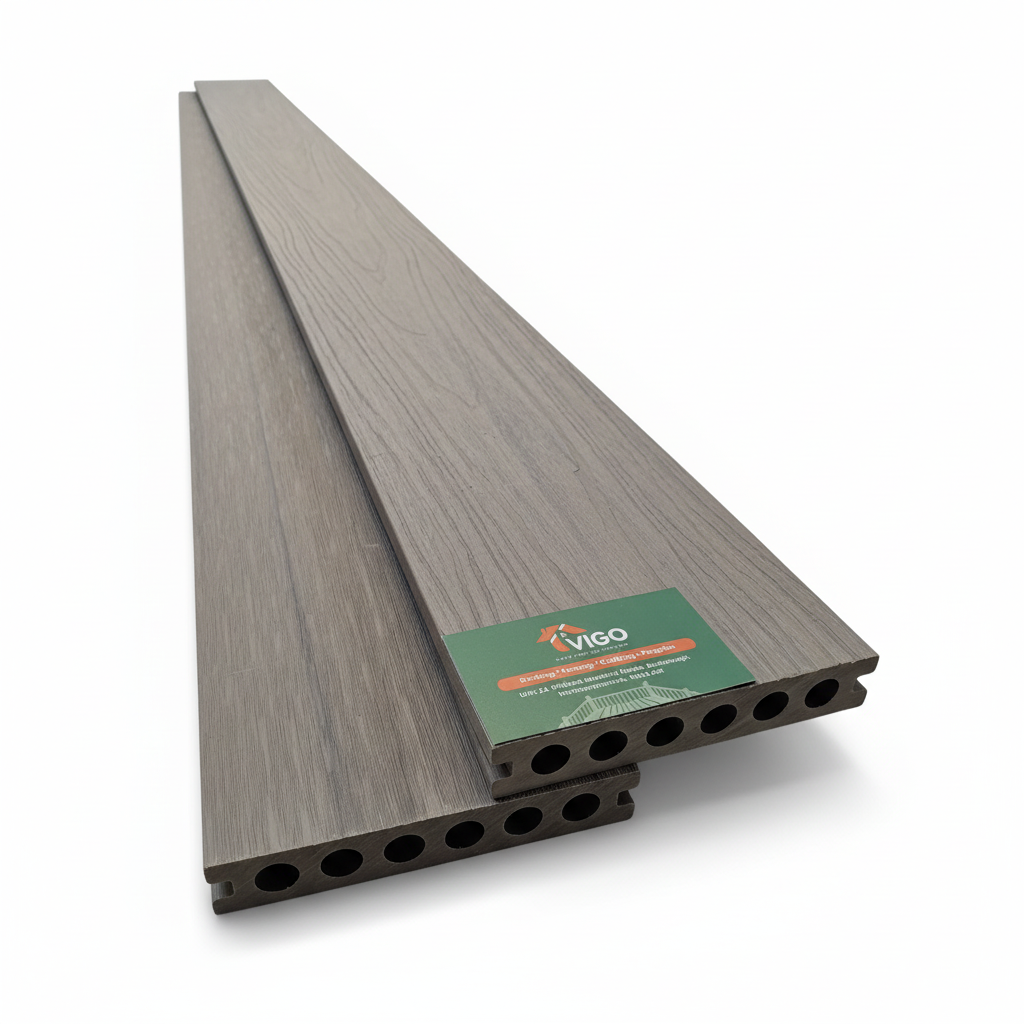 WPC Composite Decking Boards – Ancient Wood | Double-Sided Gen 2 (138mm x 23mm x 3m)