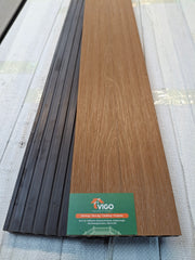 WPC Composite Decking Boards – Teak | Gen 2 B | 148mm x 23mm x 3m | Vigo Home