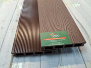 WPC Composite Decking Boards – Coffee 3D | Square Hollow | 140mm x 25mm x 3m | Vigo Home