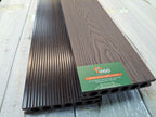 3D WPC Composite Decking Boards – Dark Coffee (140mm x 25mm x 3m)