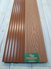 WPC Composite Decking Boards – Champagne Red 3D | Round Hollow | 140mm x 25mm x 3m | Vigo Home