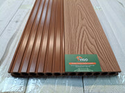 WPC Composite Decking Boards – Champagne Red 3D | Round Hollow | 140mm x 25mm x 3m | Vigo Home
