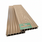 3D WPC Composite Decking Boards – Teak (140mm x 25mm x 3m)