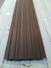 WPC Fluted Wall Cladding Panels – Coffee | Gen 2 | Colour-Matched Gaps | 219mm x 26mm x 3m | Vigo Home