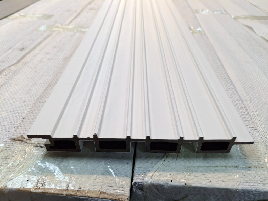 WPC Fluted Wall Cladding Panels – White | Gen 2 (219mm x 26mm x 3m)