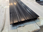 WPC Fluted Wall Cladding Panels – Black | Gen 1 | Black Shadow Gaps | 219mm x 26mm x 2.9m | Vigo Home