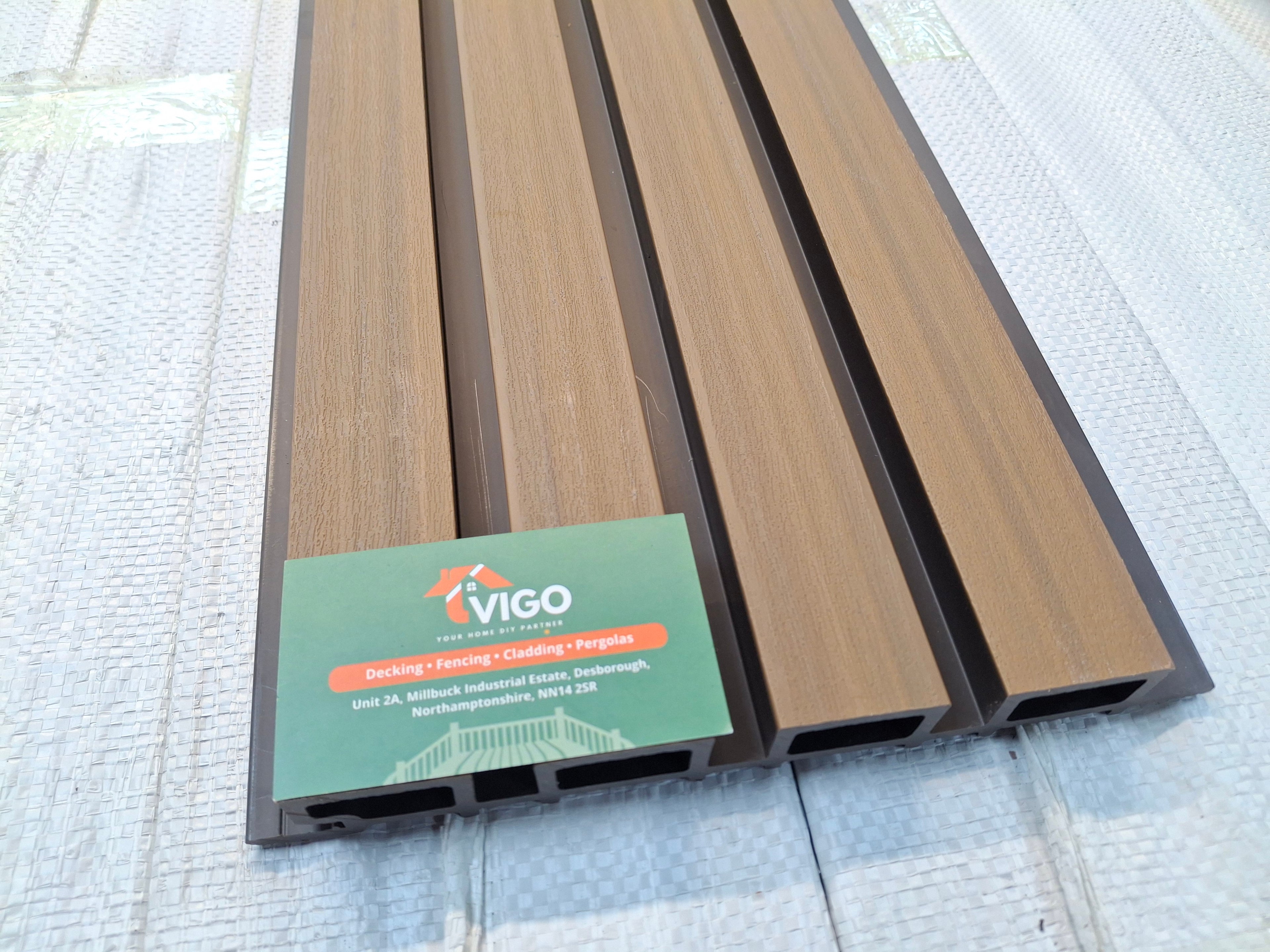 WPC Fluted Wall Cladding Panels – Teak | Gen 1 (219mm x 26mm x 3m)