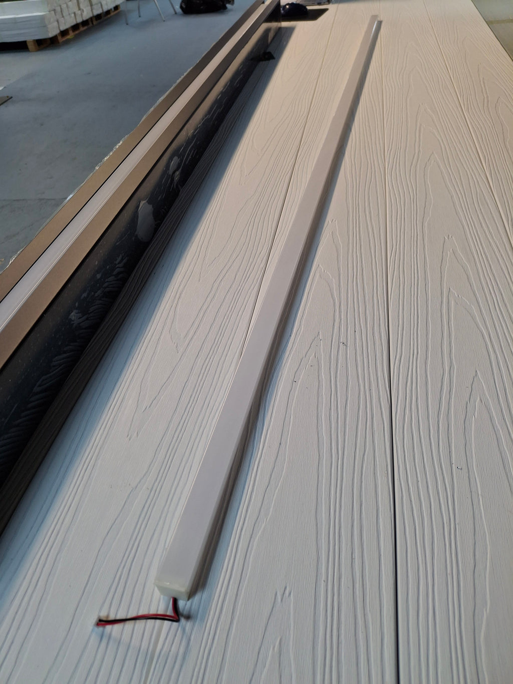 WPC Fence LED Light Strip – Integrated Aluminium Channel (Warm White)