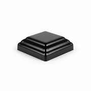 Fence Post Top Cap – Black | Composite Fencing Finishing Cap