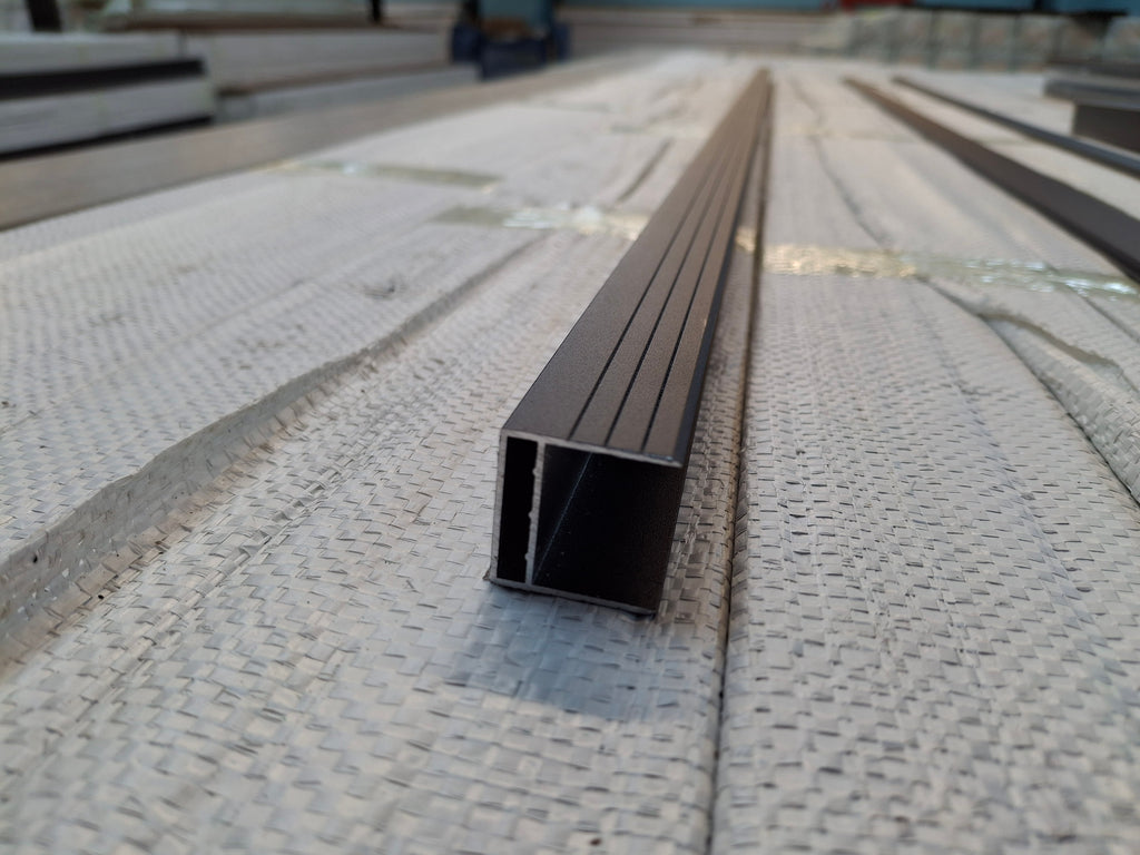 WPC Composite Fencing Bottom Rail – Aluminium Support Rail (Black Only)