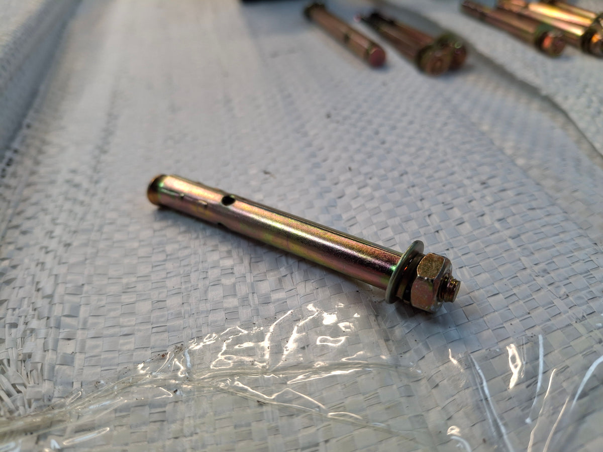 Fence Post Base Anchor Bolts & Fixings (Pack of 4) – For Metal Fence Stands