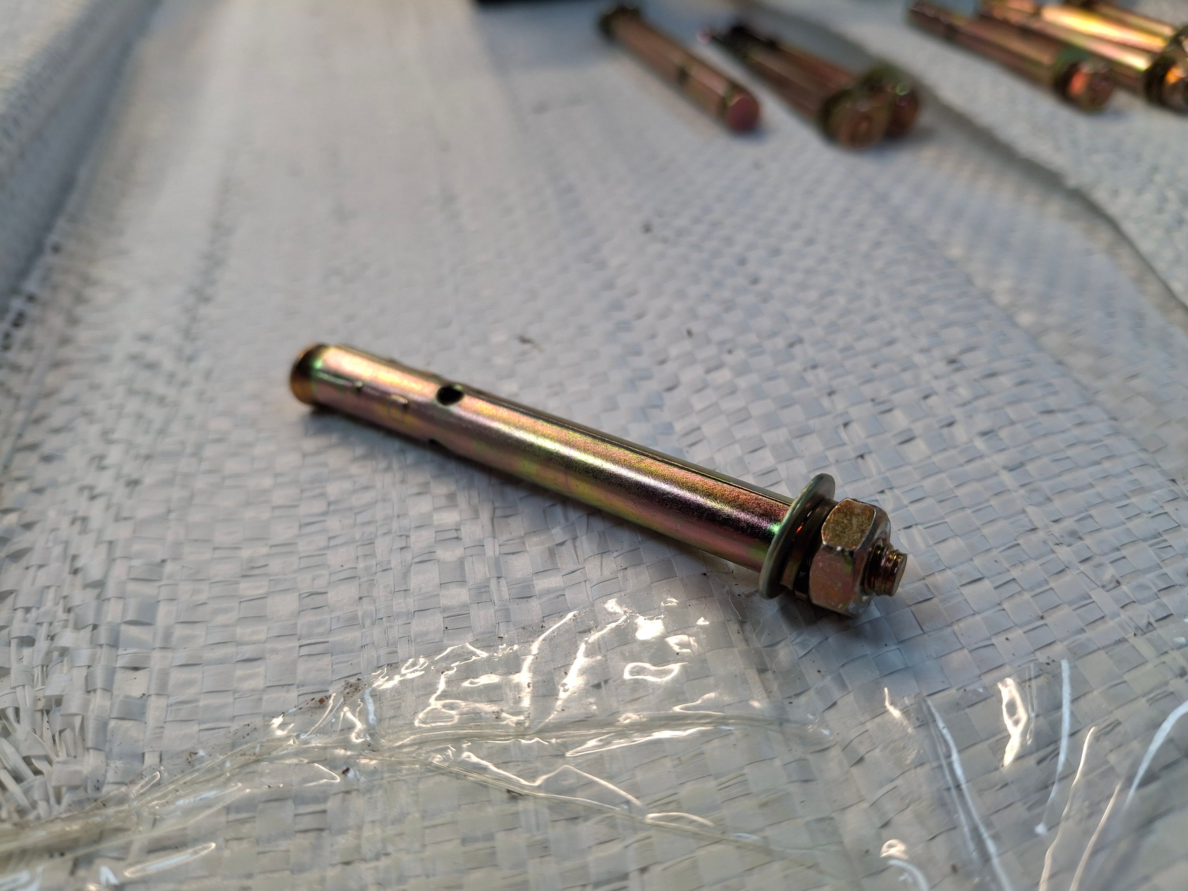 Fence Post Base Anchor Bolts & Fixings (Pack of 4) – For Metal Fence Stands