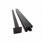 Aluminium Fence Post With Stand A – Black Powder Coated (1.76m)