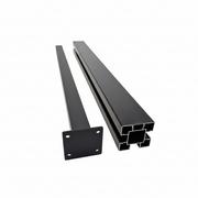 Aluminium Fence Post With Stand A – Black Powder Coated (1.85m)