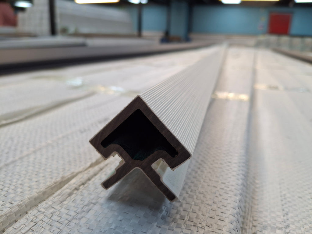 WPC Cladding Trim – White (3m Finishing Profile)