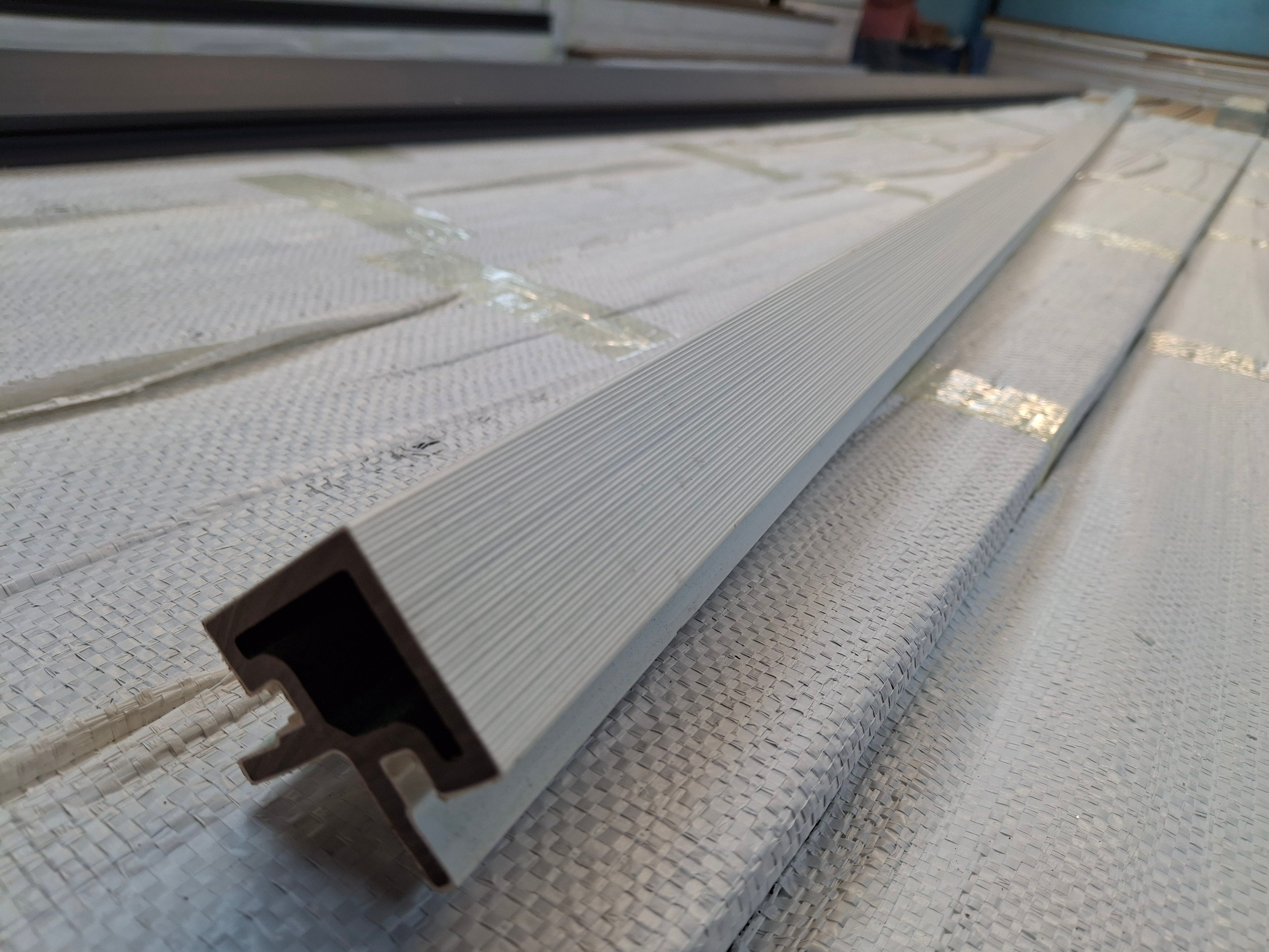 WPC Cladding Trim – White (3m Finishing Profile)