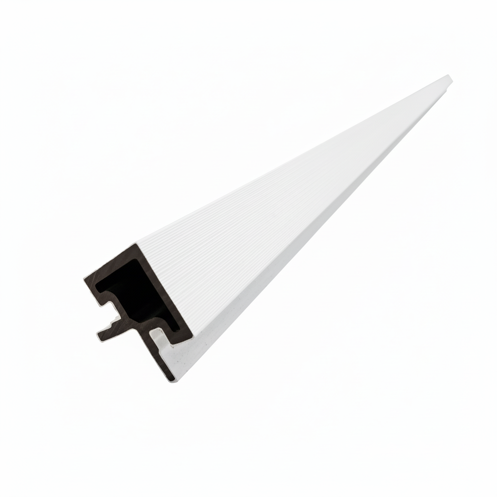 WPC Cladding Trim – White (3m Finishing Profile)