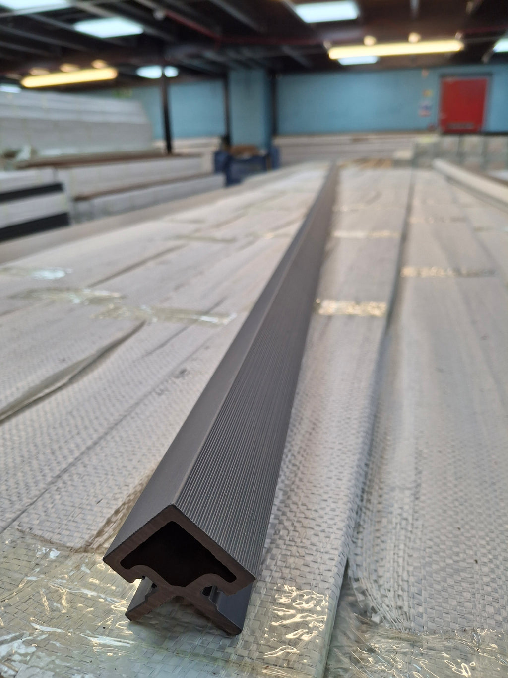 WPC Cladding Trim – Grey (3m Finishing Profile)