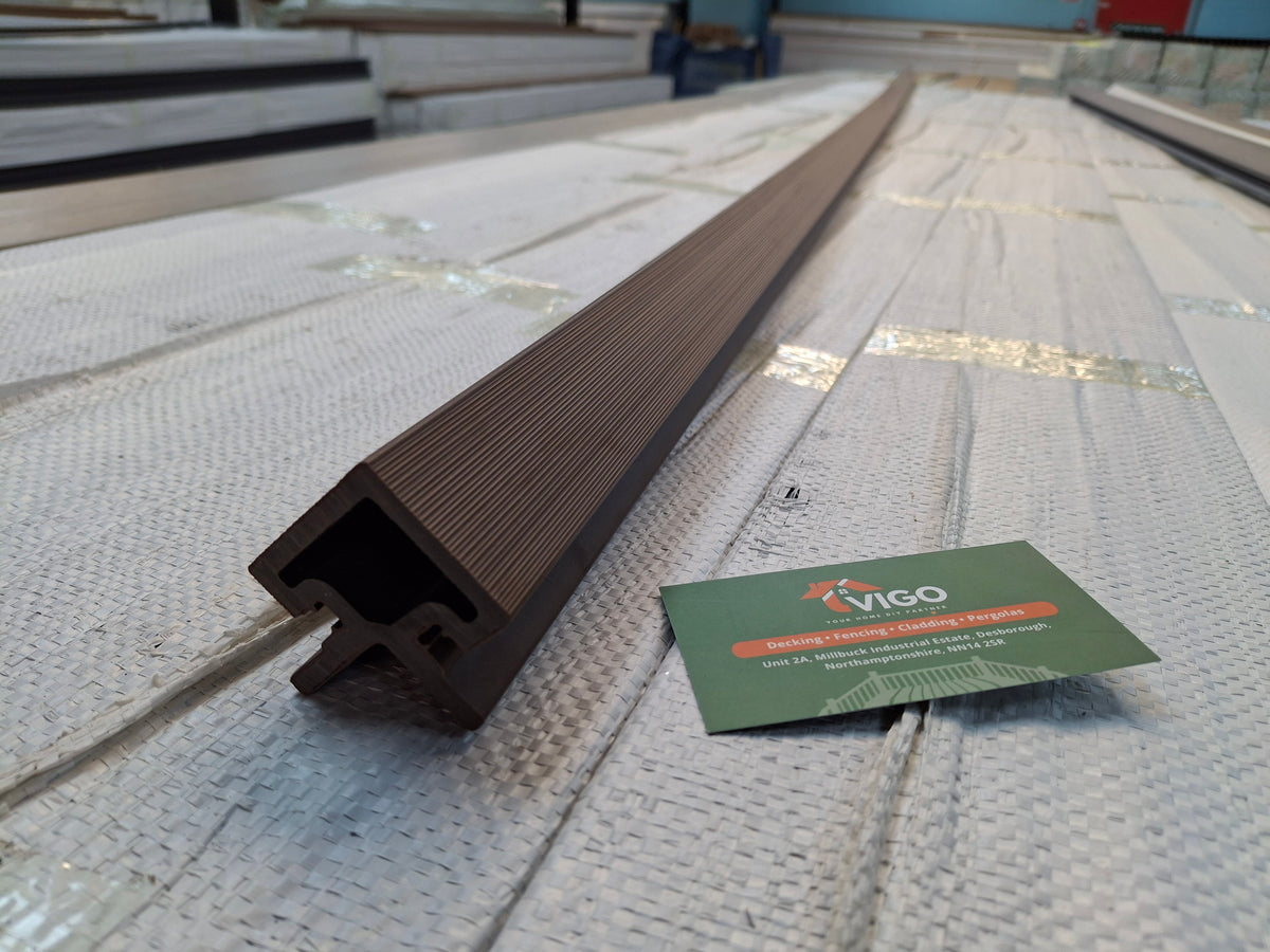 WPC Cladding Trim – Dark Coffee (3m Finishing Profile)