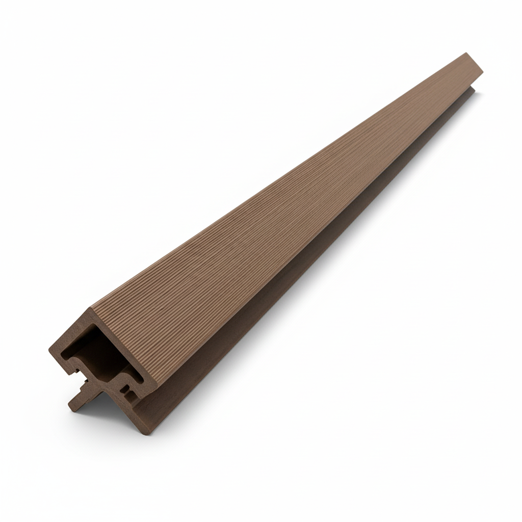 WPC Cladding Trim – Dark Coffee (3m Finishing Profile)