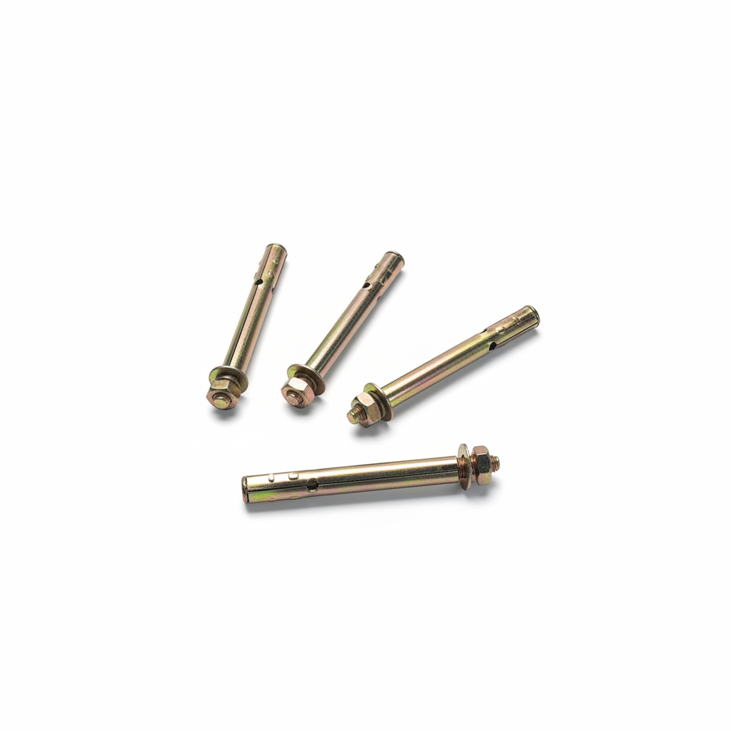 Fence Post Base Anchor Bolts & Fixings (Pack of 4) – For Metal Fence Stands