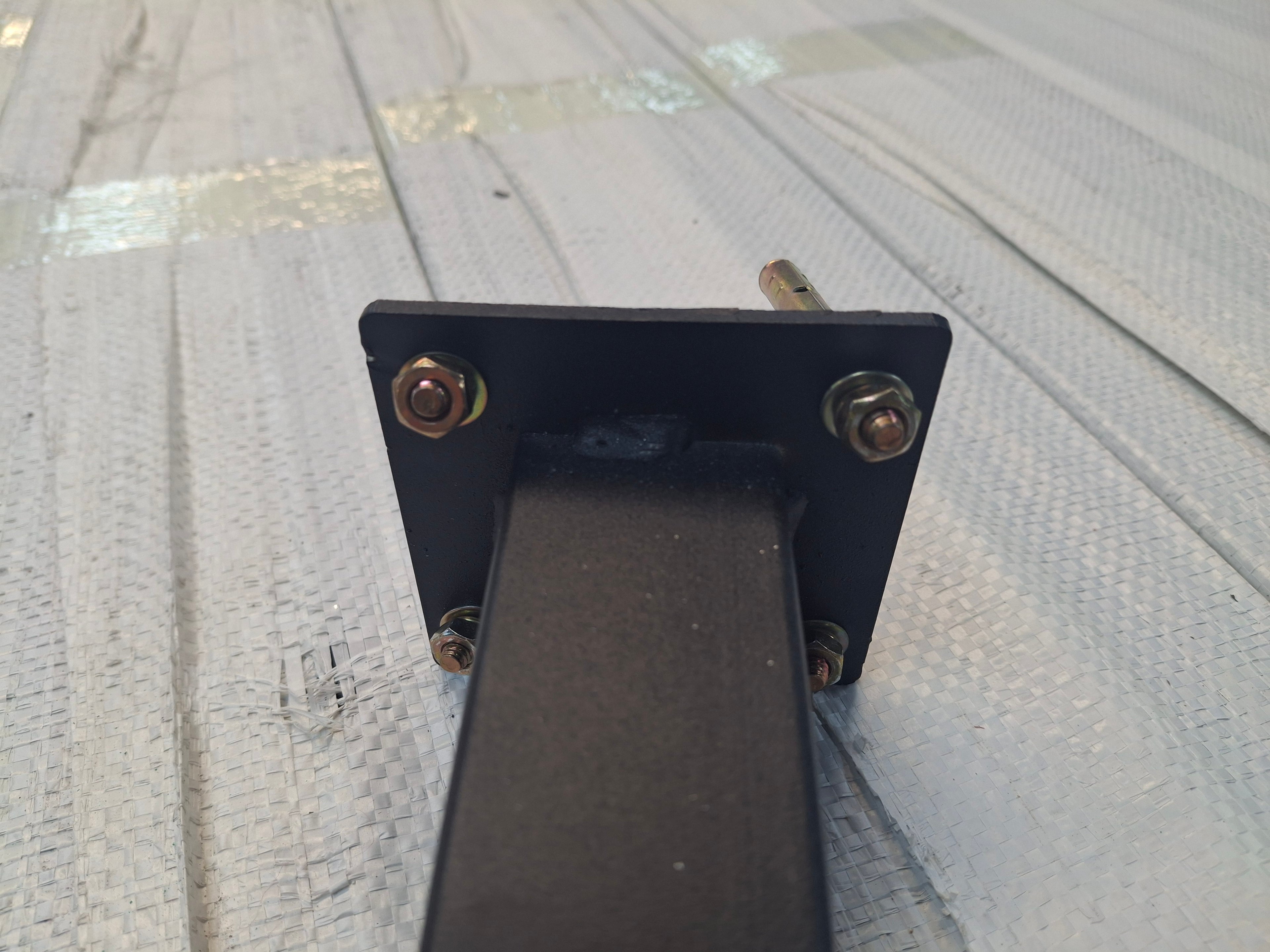 Fence Post Base Anchor Bolts & Fixings (Pack of 4) – For Metal Fence Stands