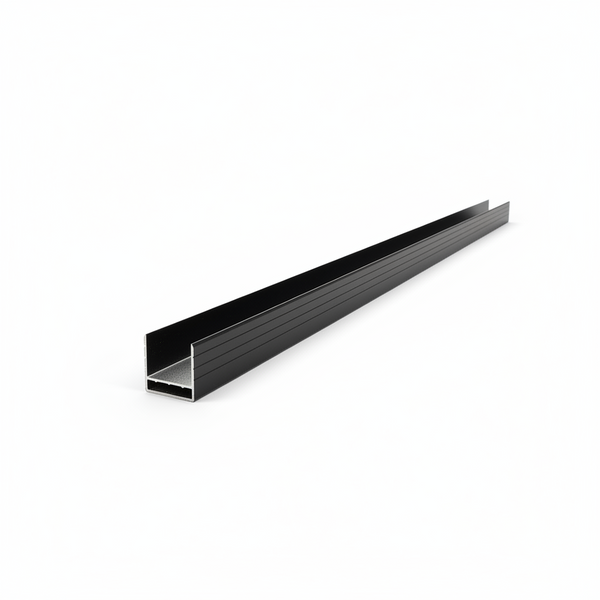 WPC Composite Fencing Top/Bottom Rail – Aluminium Support Rail (Black Only)