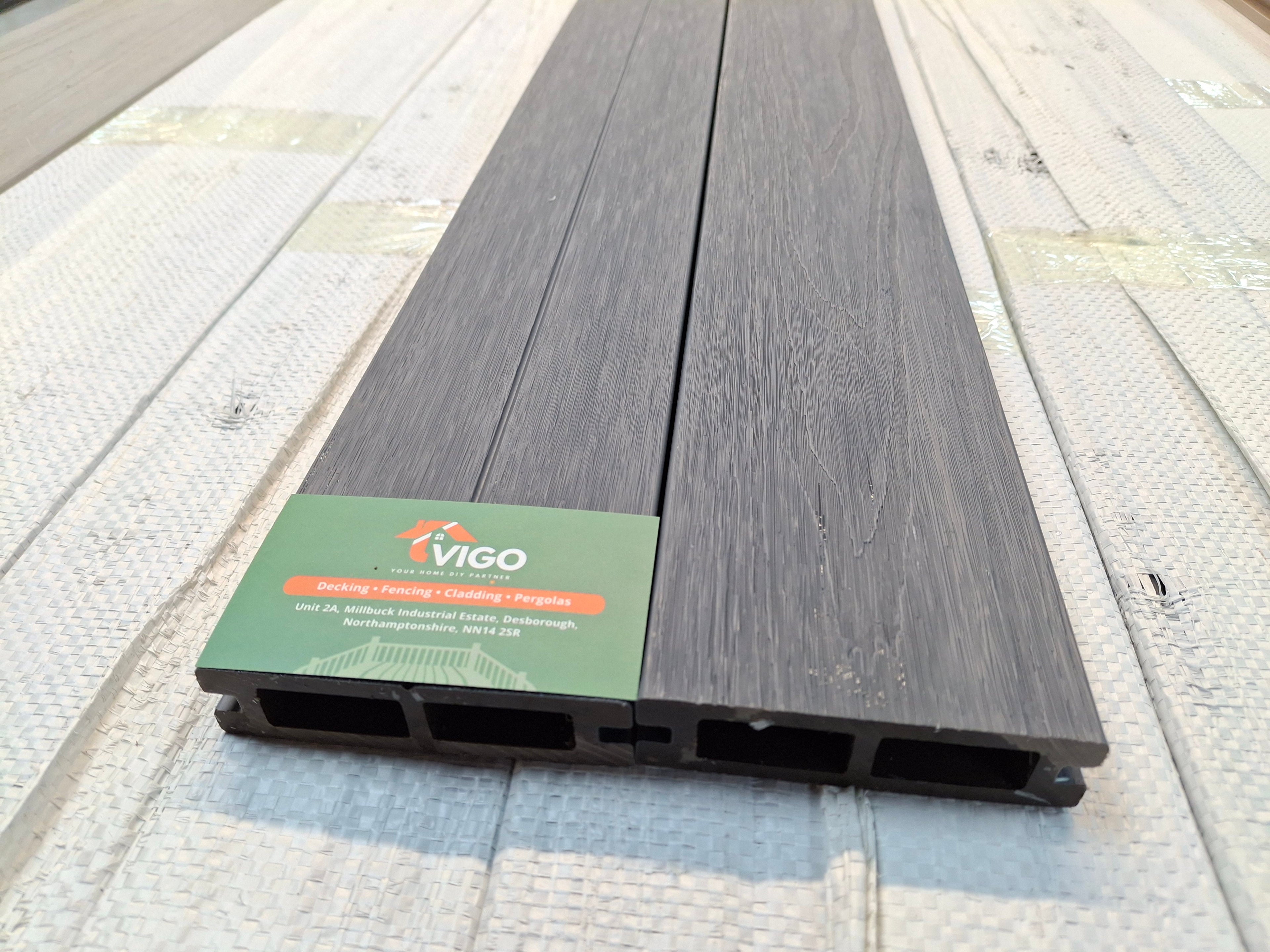 WPC Composite Fence Panel – Grey (90mm × 22.5mm × 1.76m)