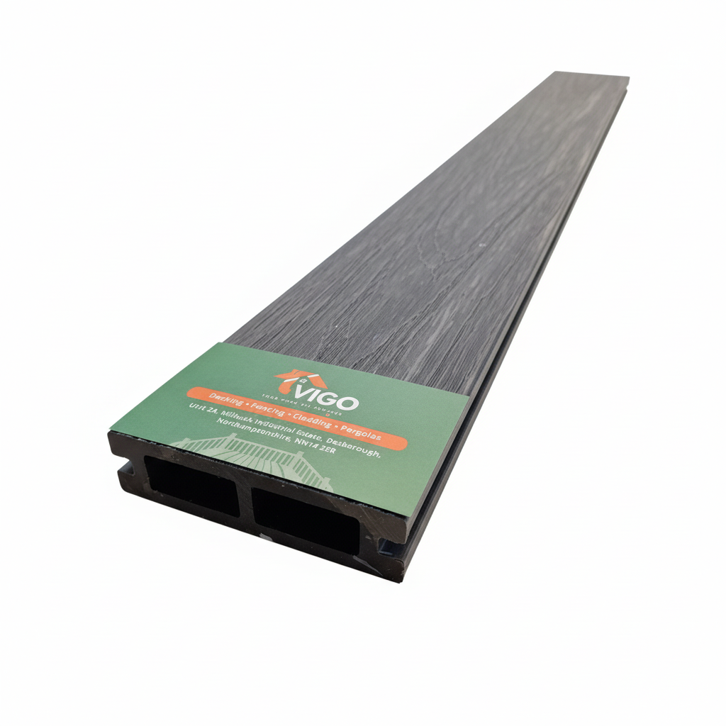 WPC Composite Fence Panel – Grey (90mm × 22.5mm × 1.76m)