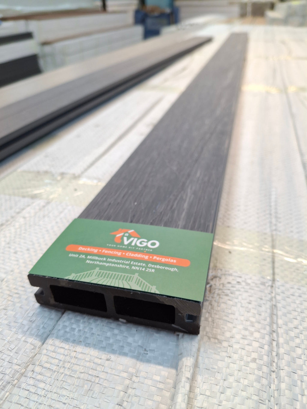 WPC Composite Fence Panel – Grey (90mm × 22.5mm × 1.76m)